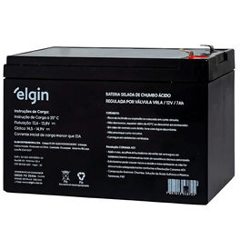 Bateria para Nobreak Elgin Selada de Chumbo 12V 7Ah VRLA-3